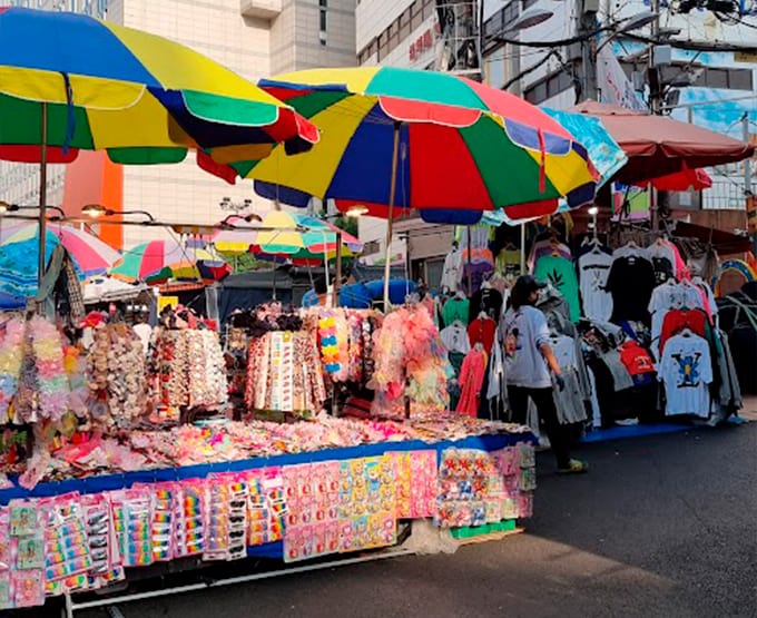 Namdaemun Market in Seoul South Korea