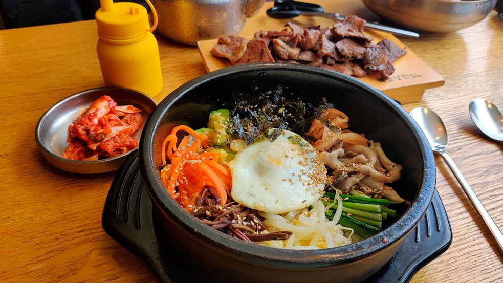 Bibimbap Korean Food Dish in South Korea