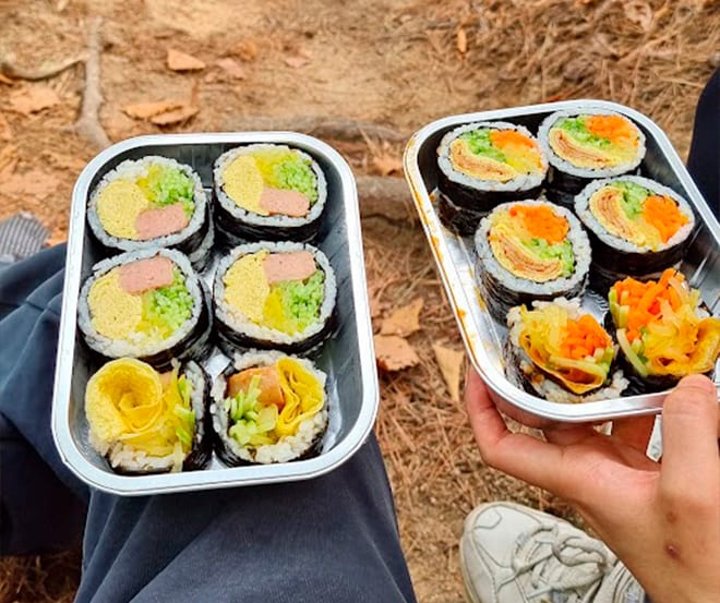 Gimbap Korean Food Dish in South Korea